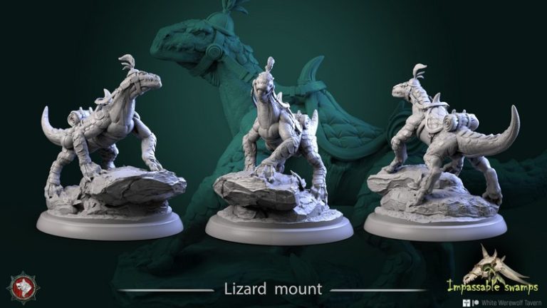 白狼酒馆3D打印模型——沼泽之境|White Werewolf Tavern – May 2023 – Impasamble Swamps – 3D Print Model