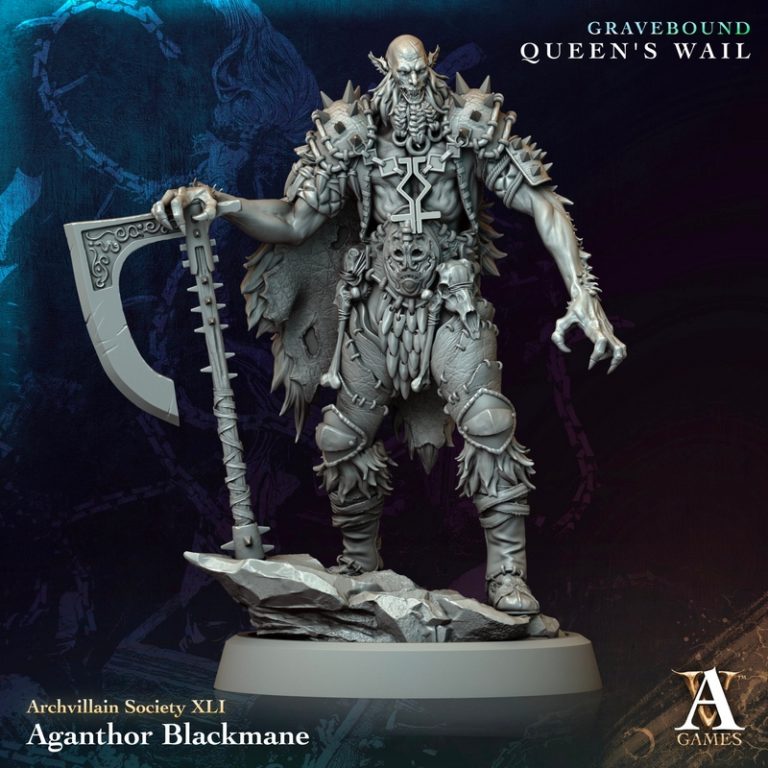 Archvillain Games《gravebound》角色“Queen’s Wail”3D打印模型|Archvillain Games – November 2024 – Gravebound – Queen’s Wail – 3D Print Model