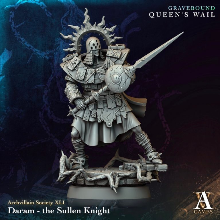 Archvillain Games《gravebound》角色“Queen’s Wail”3D打印模型|Archvillain Games – November 2024 – Gravebound – Queen’s Wail – 3D Print Model