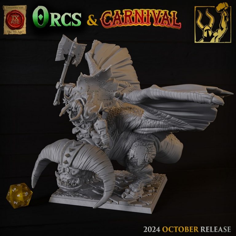 钛 Forge迷你模型十月2024款——orc与狂欢主题3D打印人形模型|Titan Forge Miniatures – October 2024 – Orc and Carnival – 3D Print Model