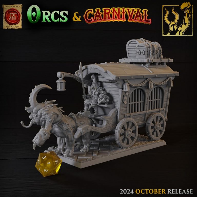 钛 Forge迷你模型十月2024款——orc与狂欢主题3D打印人形模型|Titan Forge Miniatures – October 2024 – Orc and Carnival – 3D Print Model