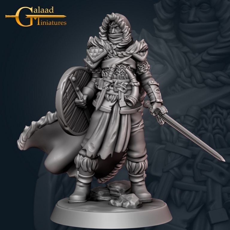 Galaad迷你模型：北地人与骸骨战士3D打印作品|Galaad Miniatures – Skeletons and North People – 3D Print Model
