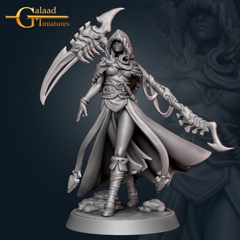 Galaad迷你模型：北地人与骸骨战士3D打印作品|Galaad Miniatures – Skeletons and North People – 3D Print Model