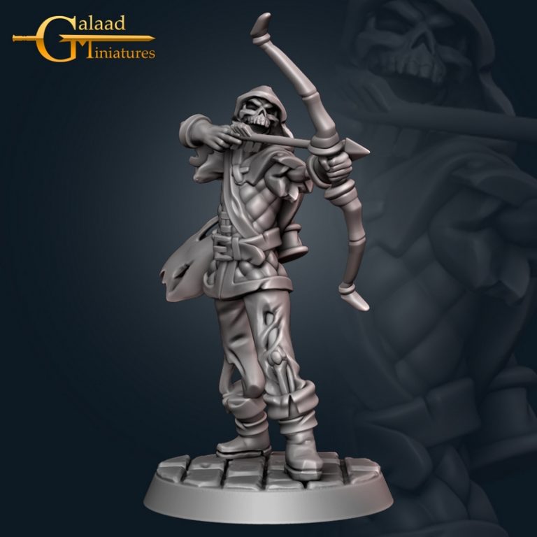 Galaad迷你模型：北地人与骸骨战士3D打印作品|Galaad Miniatures – Skeletons and North People – 3D Print Model