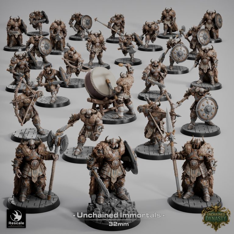 Rescale Miniatures – Unchained Dynasty – 3D Print Model