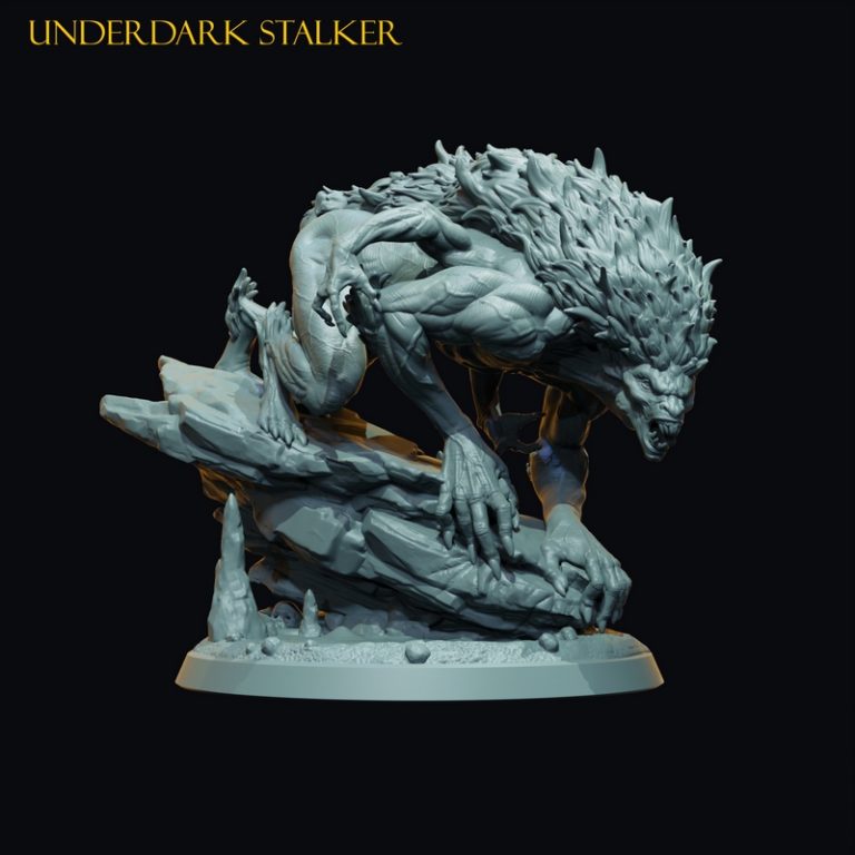 Claymore迷你模型——暗影之民3D打印作品|Claymore Miniatures – Dwellers of the Underdark – 3D Print Model