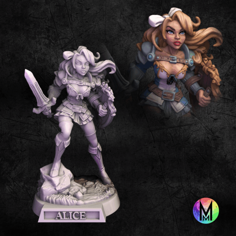 月光迷你款——2025年11月奇幻世界系列第一辑 3D打印模型|Moonlight Minis – November 2025 – Wonderland Part 1 – 3D Print Model