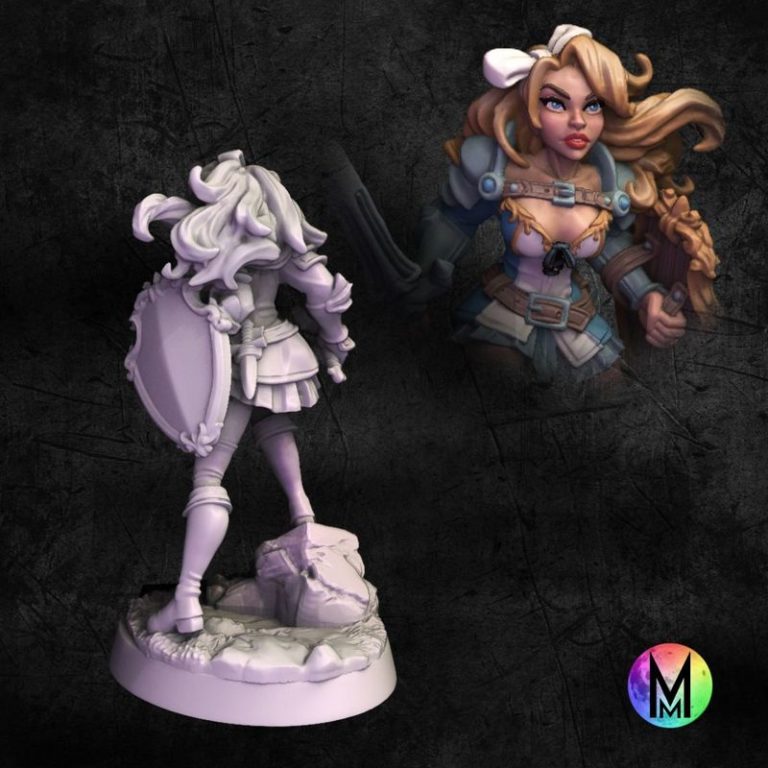 月光迷你款——2025年11月奇幻世界系列第一辑 3D打印模型|Moonlight Minis – November 2025 – Wonderland Part 1 – 3D Print Model