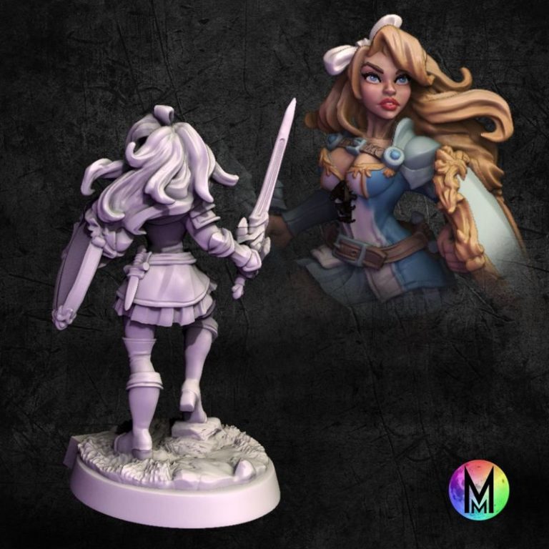 月光迷你款——2025年11月奇幻世界系列第一辑 3D打印模型|Moonlight Minis – November 2025 – Wonderland Part 1 – 3D Print Model