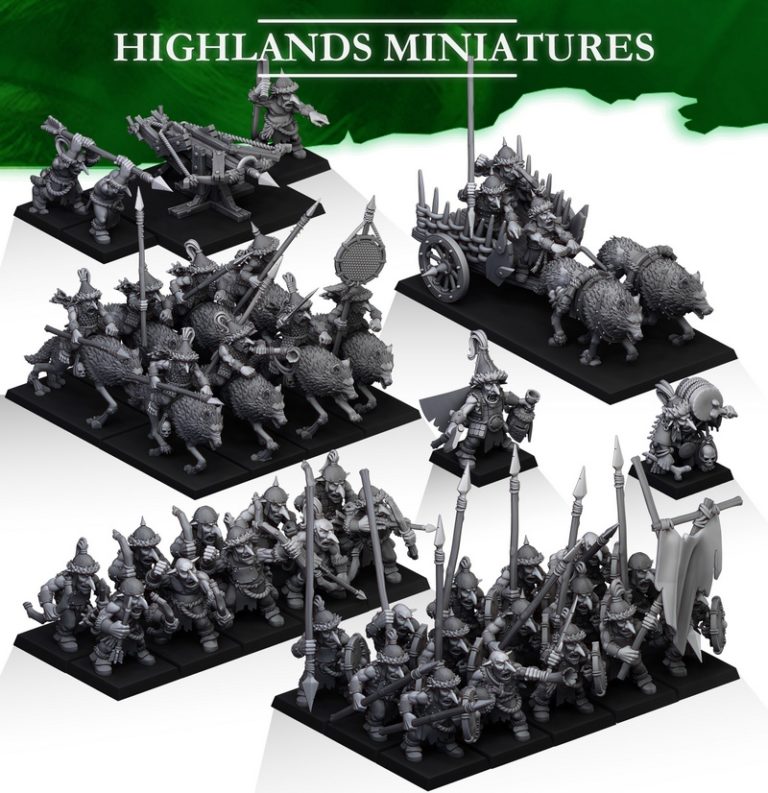 高地迷你模型-2024年4月-3D打印动漫角色模型|Highlands Miniatures – April 2024 – 3D Print Model