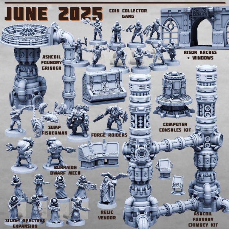 Print Minis – June 2025 Collection – 3D打印模型：动漫游戏电影角色迷你玩偶集|Print Minis – June 2025 Collection – 3D Print Model