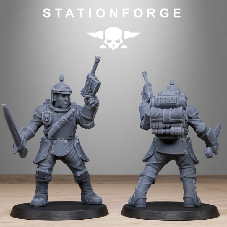 Station Forge - 皇家守卫堡垒兵 3D打印模型|Station Forge – RoyalGuard Bastioners – 3D Print Model