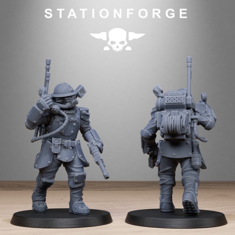 Station Forge - 皇家守卫堡垒兵 3D打印模型|Station Forge – RoyalGuard Bastioners – 3D Print Model