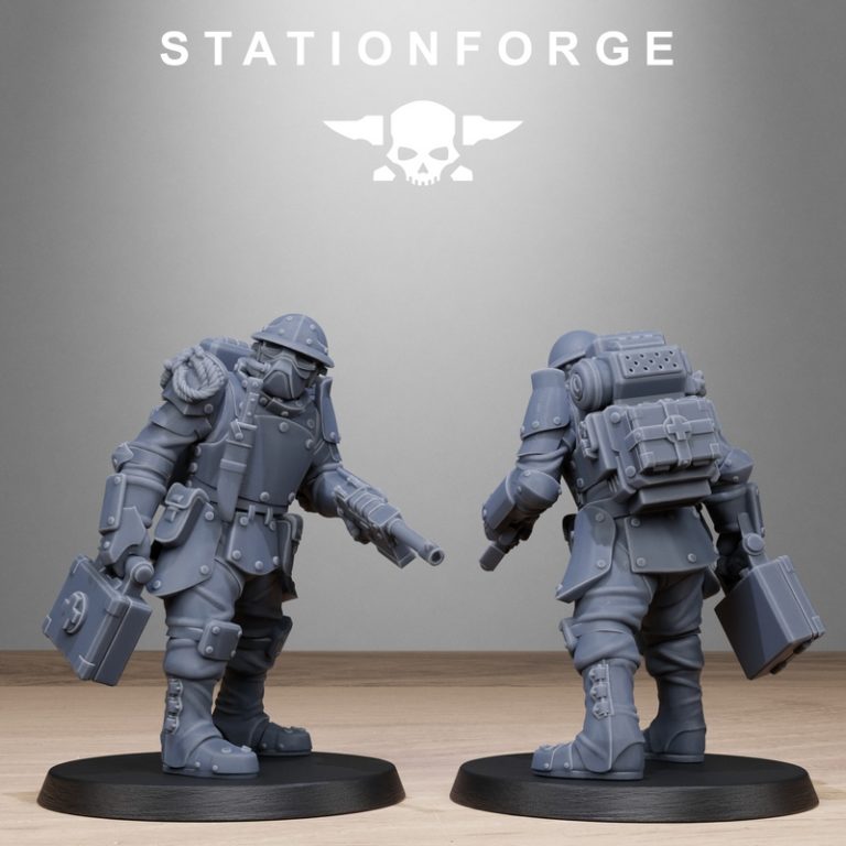 Station Forge - 皇家守卫堡垒兵 3D打印模型|Station Forge – RoyalGuard Bastioners – 3D Print Model
