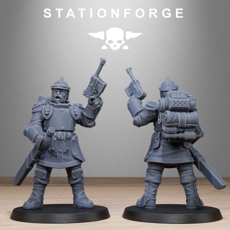 Station Forge - 皇家守卫堡垒兵 3D打印模型|Station Forge – RoyalGuard Bastioners – 3D Print Model