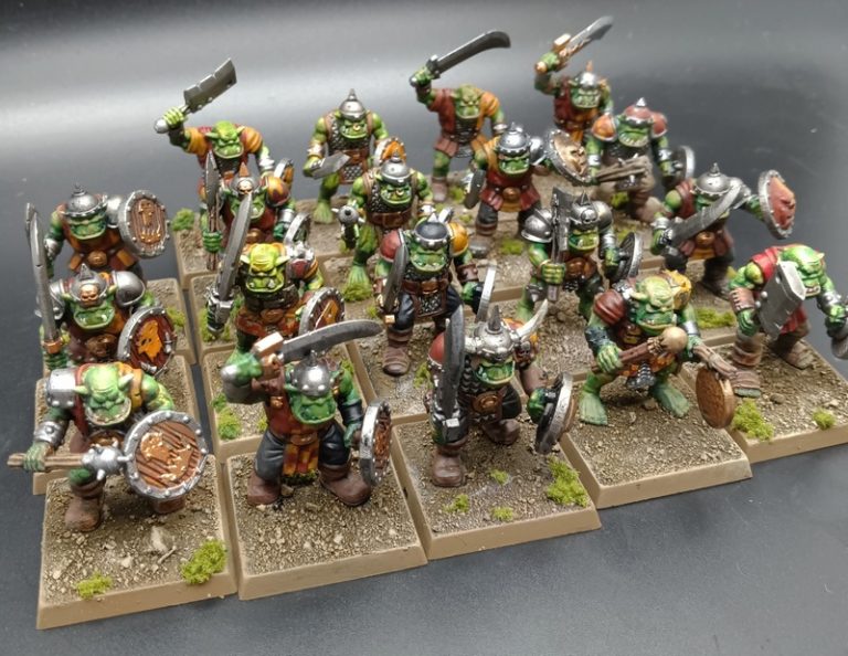 兽人与小鬼之战——兽人战士3D打印模型|Monstrous Encounters – Orcs and Goblins – Orc Warriors Unit – 3D Print Model