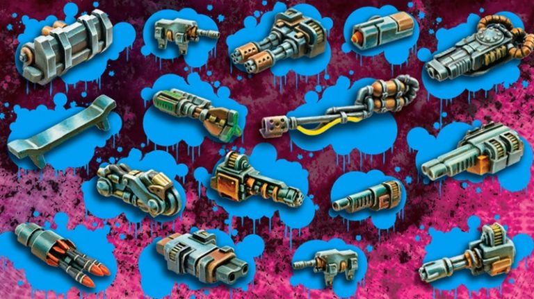 车战：载具与武器3D打印模型|Carnage – Car and Weapons for Car Wars – 3D Print Model