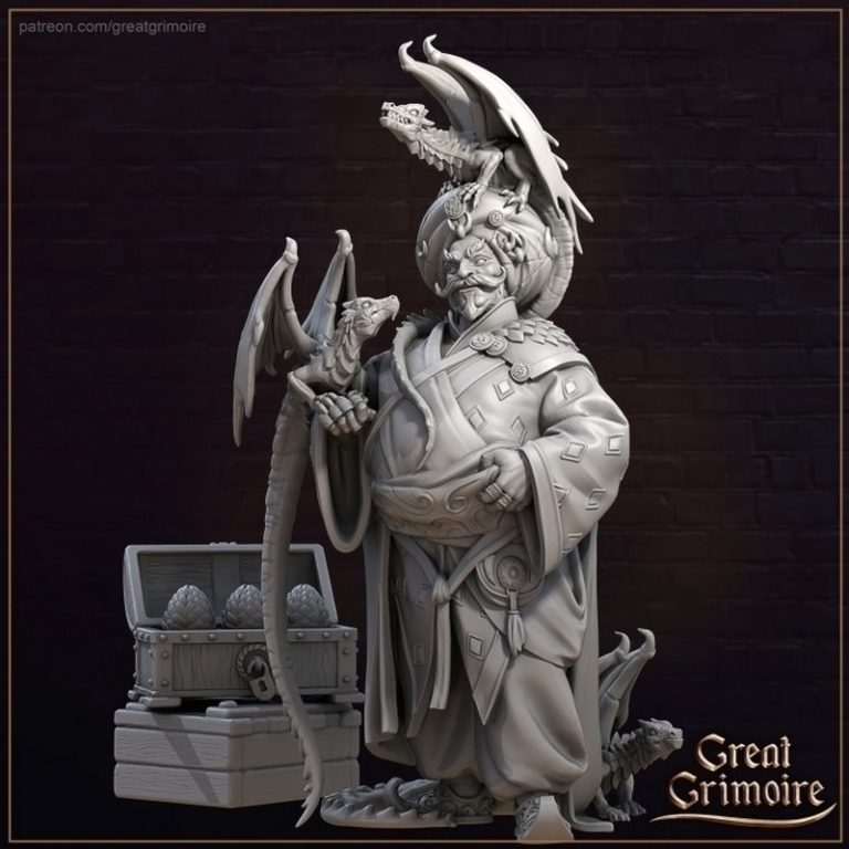 黑暗小巷的商人——3D打印模型|Great Grimoire – Merchants of the Dark Alley – 3D Print Model