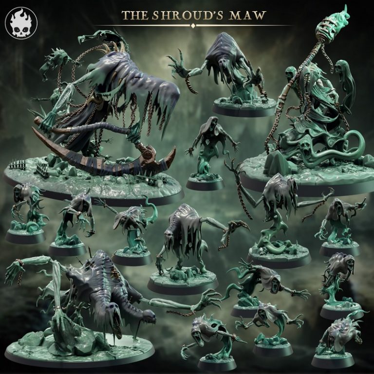 Fleshcraft Studio——《暗之喉》3D打印模型|Fleshcraft Studio – The Shroud’s Maw – 3D Print Model