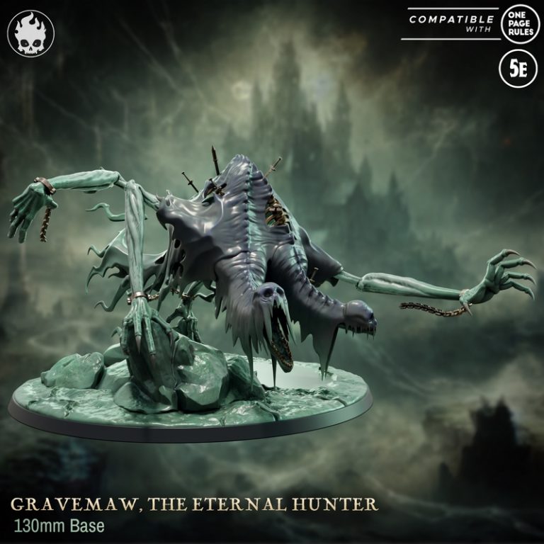 Fleshcraft Studio——《暗之喉》3D打印模型|Fleshcraft Studio – The Shroud’s Maw – 3D Print Model