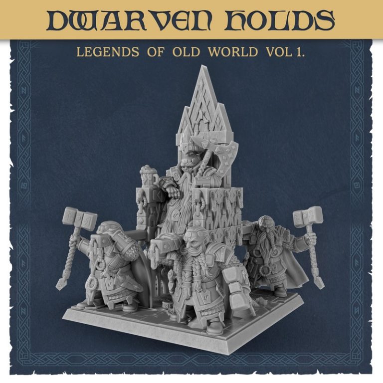 泰坦锻造迷你模型——古世界传奇 第一卷 大地要塞 dwarven holds|Titan Forge Miniatures – Dwarven Holds – Legends of Old World Vol 1 – 3D Print Model