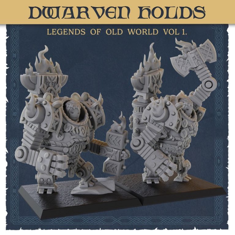 泰坦锻造迷你模型——古世界传奇 第一卷 大地要塞 dwarven holds|Titan Forge Miniatures – Dwarven Holds – Legends of Old World Vol 1 – 3D Print Model