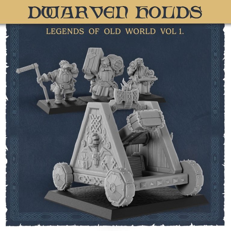 泰坦锻造迷你模型——古世界传奇 第一卷 大地要塞 dwarven holds|Titan Forge Miniatures – Dwarven Holds – Legends of Old World Vol 1 – 3D Print Model