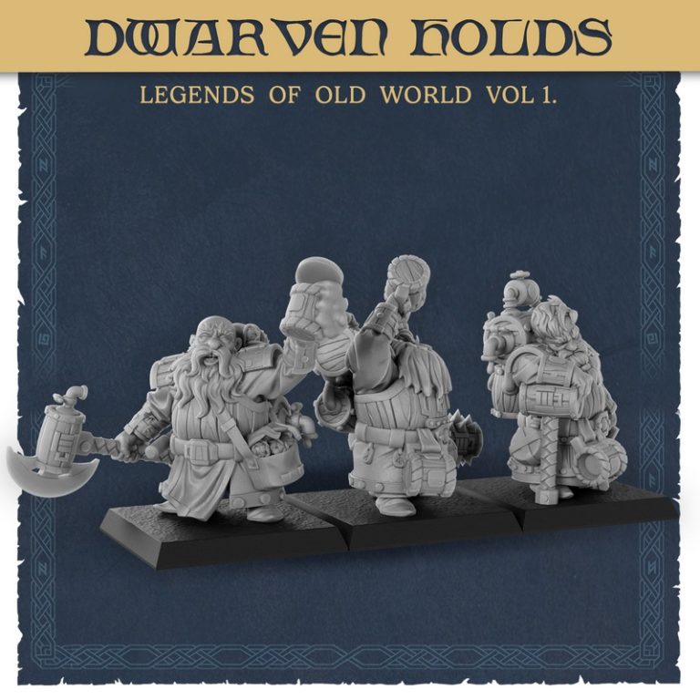泰坦锻造迷你模型——古世界传奇 第一卷 大地要塞 dwarven holds|Titan Forge Miniatures – Dwarven Holds – Legends of Old World Vol 1 – 3D Print Model