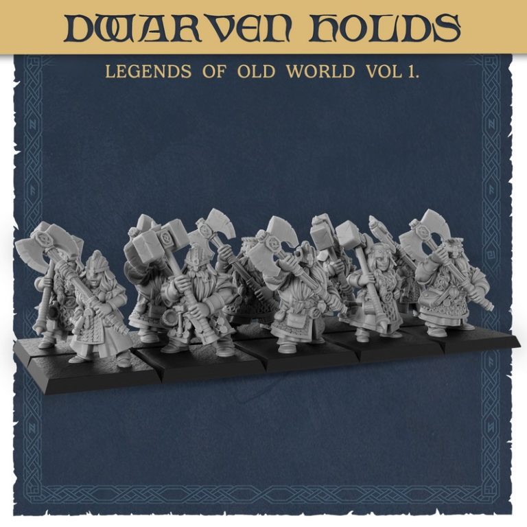 泰坦锻造迷你模型——古世界传奇 第一卷 大地要塞 dwarven holds|Titan Forge Miniatures – Dwarven Holds – Legends of Old World Vol 1 – 3D Print Model