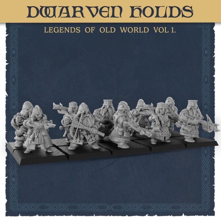 泰坦锻造迷你模型——古世界传奇 第一卷 大地要塞 dwarven holds|Titan Forge Miniatures – Dwarven Holds – Legends of Old World Vol 1 – 3D Print Model