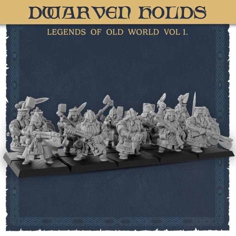 泰坦锻造迷你模型——古世界传奇 第一卷 大地要塞 dwarven holds|Titan Forge Miniatures – Dwarven Holds – Legends of Old World Vol 1 – 3D Print Model