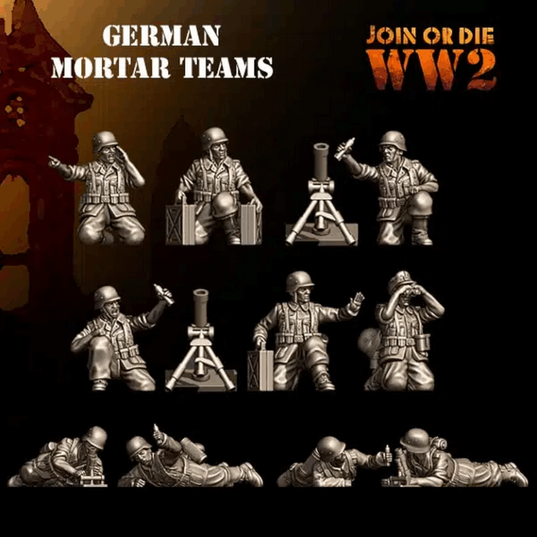 二战德国陆军套装 - 3D打印模型|Join or Die WW2 – German Army Pack – 3D Print Model