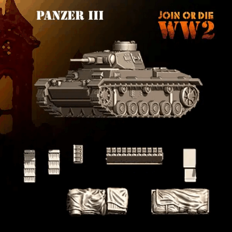 二战德国陆军套装 - 3D打印模型|Join or Die WW2 – German Army Pack – 3D Print Model