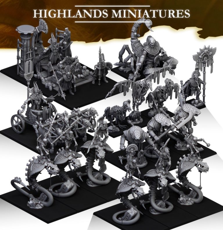 高地迷你模型 - 永恒王朝完整收藏 - 3D打印模型|Highlands Miniatures – Eternal Dynasties Complete Collection – 3D Print Model