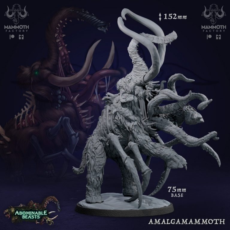 巨象工坊——怪兽系列——3D打印模型|Mammoth Factory – Abominable Beasts – 3D Print Model
