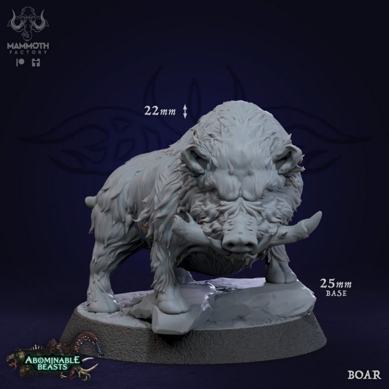 巨象工坊——怪兽系列——3D打印模型|Mammoth Factory – Abominable Beasts – 3D Print Model