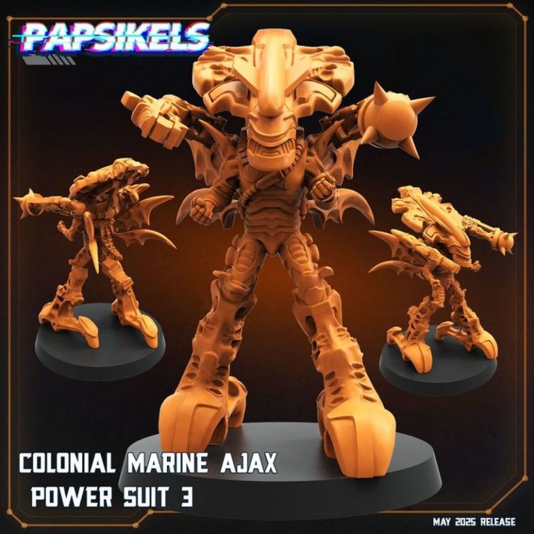 Papsikels迷你模型2025科幻系列3D打印模型|Papsikels Miniatures – May 2025 – Sci-Fi Models – 3D Print Model