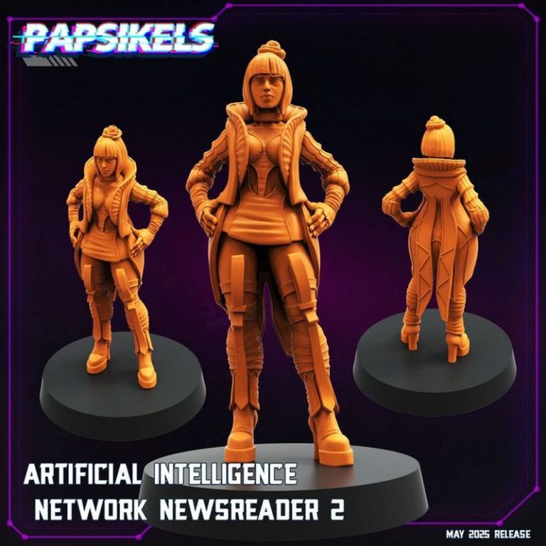 Papsikels迷你模型2025年5月发布——赛博朋克主题3D打印模型|Papsikels Miniatures – May 2025 – Cyberpunk Models – 3D Print Model