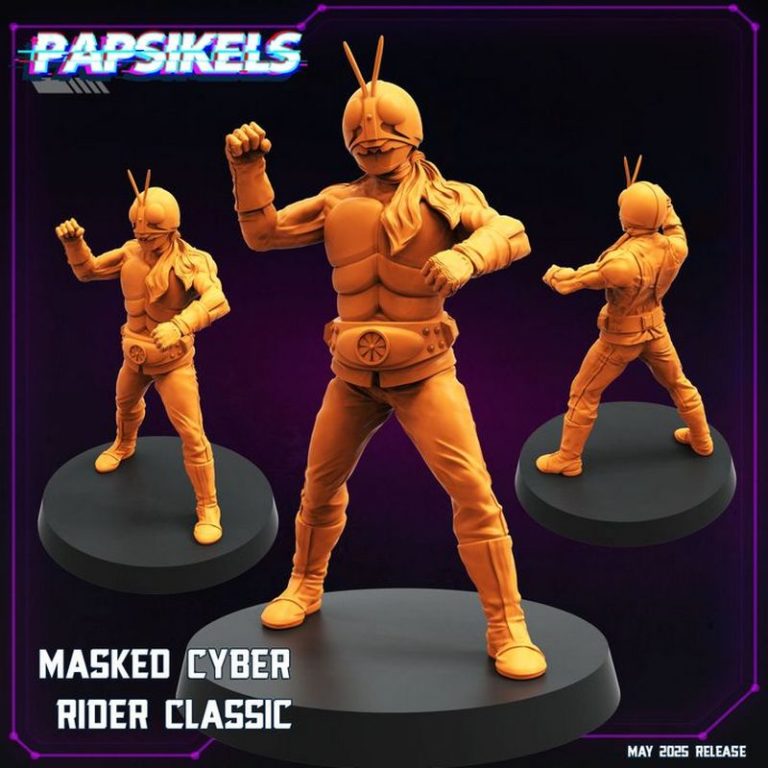 Papsikels迷你模型2025年5月发布——赛博朋克主题3D打印模型|Papsikels Miniatures – May 2025 – Cyberpunk Models – 3D Print Model