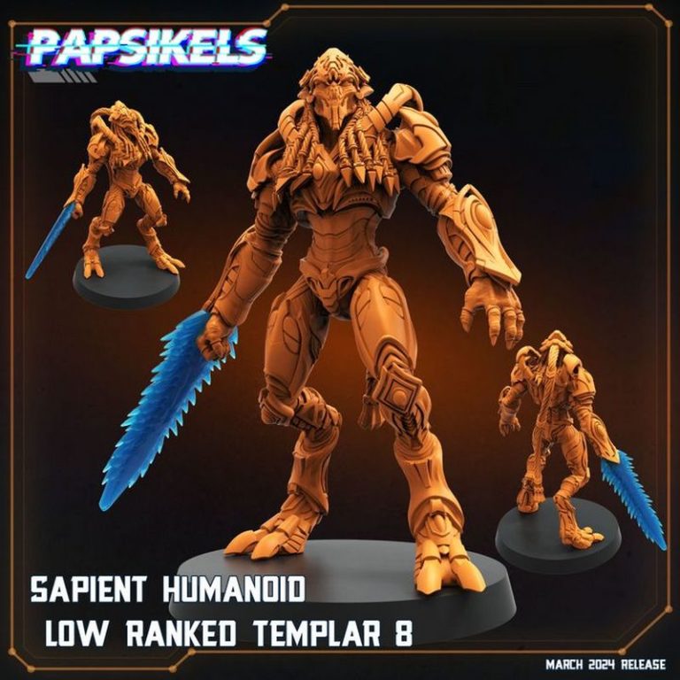 Papsikels迷你模型2025年3月科幻主题3D打印作品|Papsikels Miniatures – March 2025 – Sci-Fi Models – 3D Print Model