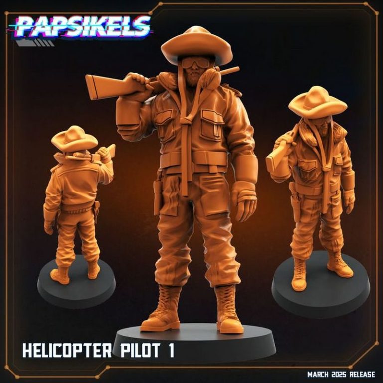 Papsikels迷你模型2025年3月科幻主题3D打印作品|Papsikels Miniatures – March 2025 – Sci-Fi Models – 3D Print Model