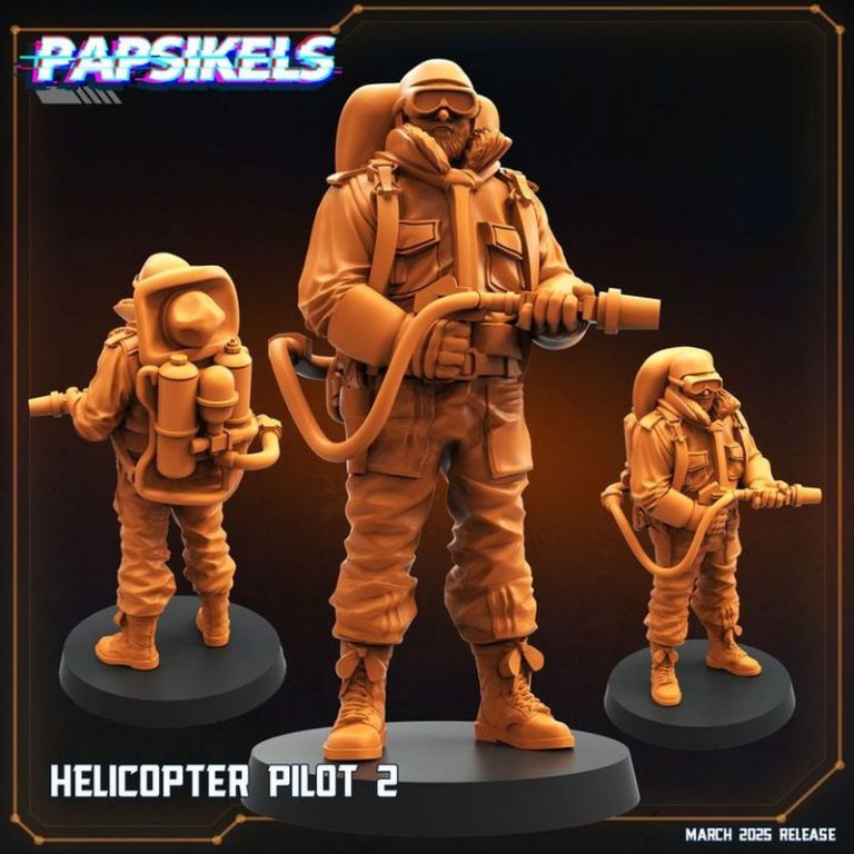 Papsikels迷你模型2025年3月科幻主题3D打印作品|Papsikels Miniatures – March 2025 – Sci-Fi Models – 3D Print Model