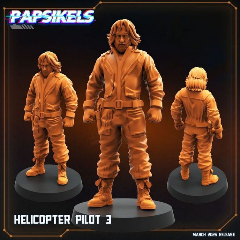 Papsikels迷你模型2025年3月科幻主题3D打印作品|Papsikels Miniatures – March 2025 – Sci-Fi Models – 3D Print Model