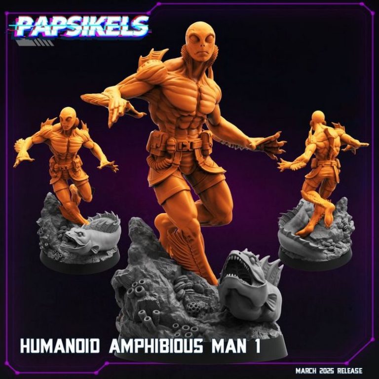 Papsikels迷你模型2025年3月发布：赛博朋克主题3D打印模型|Papsikels Miniatures – March 2025 – Cyberpunk Models – 3D Print Model