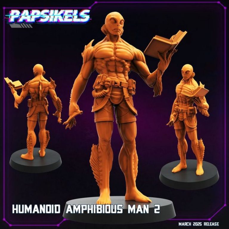 Papsikels迷你模型2025年3月发布：赛博朋克主题3D打印模型|Papsikels Miniatures – March 2025 – Cyberpunk Models – 3D Print Model