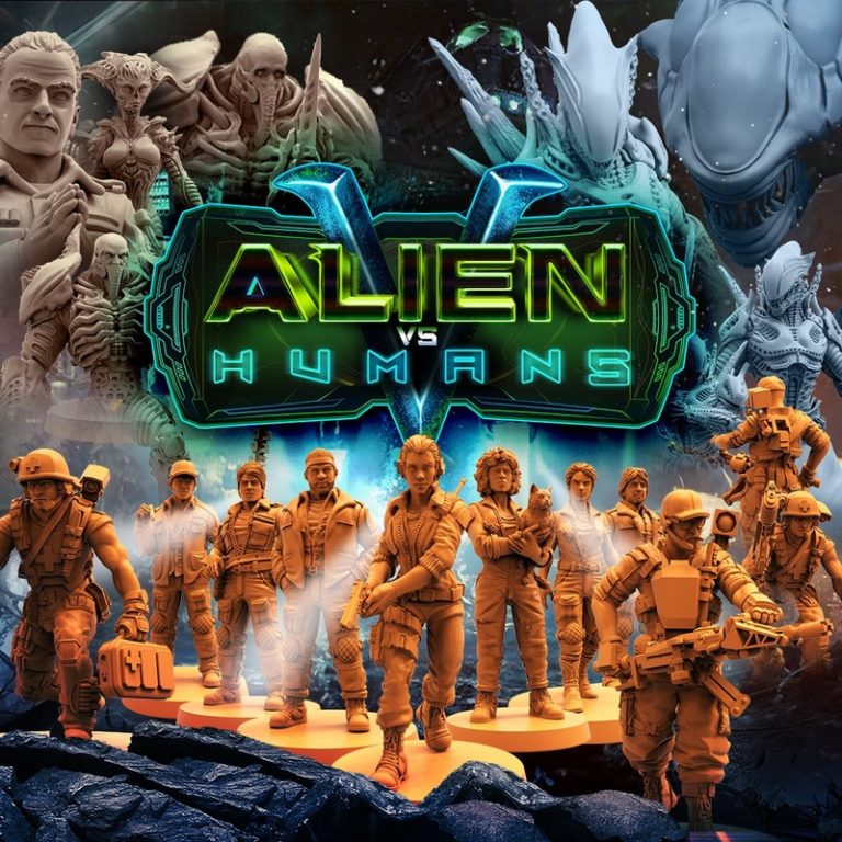 Papsikels迷你模型：2023年6月《异形vs人类》3D打印作品|Papsikels Miniatures – June 2023 – Alien vs Humans – 3D Print Model