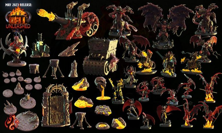 Crippled God Foundry 2023地狱爆发 3D打印模型|Crippled Gοd Foundry – May 2023 – Hell Unleashed – 3D Print Model
