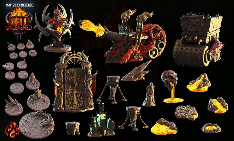 Crippled God Foundry 2023地狱爆发 3D打印模型|Crippled Gοd Foundry – May 2023 – Hell Unleashed – 3D Print Model
