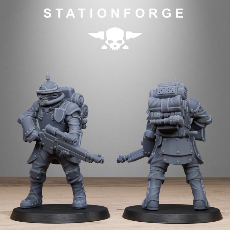 Station Forge皇家卫士堡垒兵3D打印模型|Station Forge – RoyalGuard Bastioneers – 3D Print Model