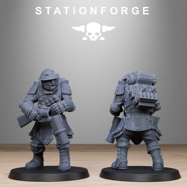 Station Forge皇家卫士堡垒兵3D打印模型|Station Forge – RoyalGuard Bastioneers – 3D Print Model